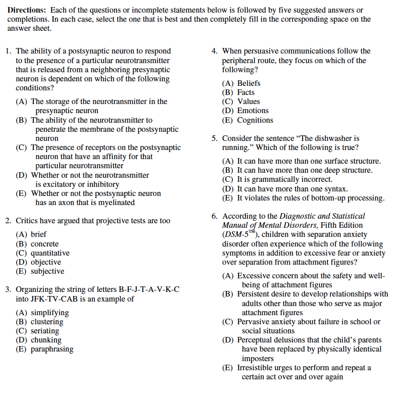 gre-psychology-practice-test-questions