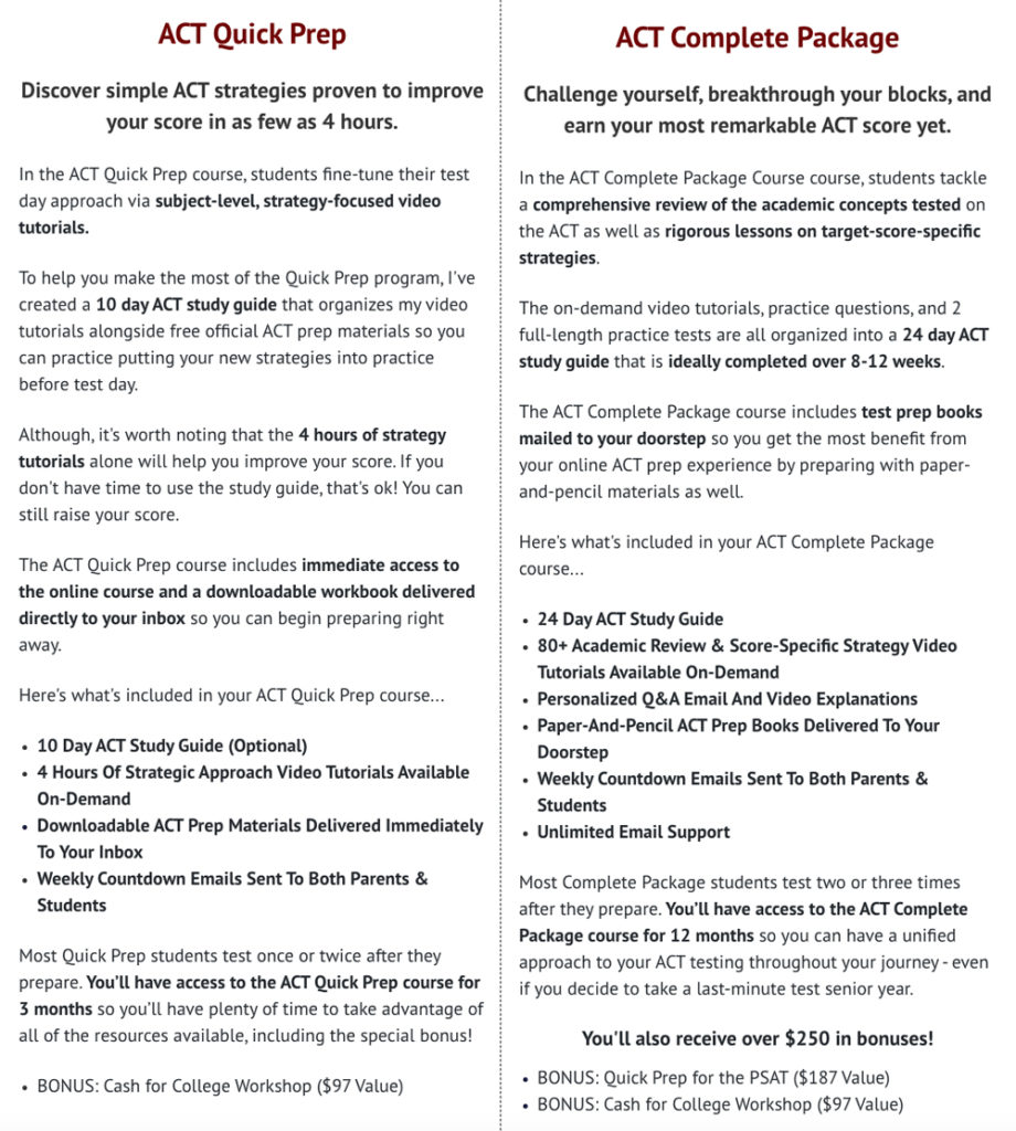 Higher Scores ACT Test Prep Course Review - [ 2022 Study Guide ] -