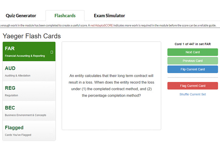 yaeger-cpa-exam-study-flashcards